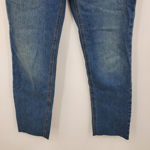 J. Crew Premium Edition High Rise Straight Button Fly Denim Jeans 25 - Picture 8 of 12